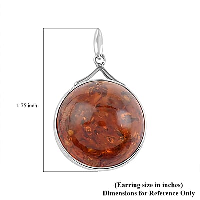 Baltic Amber Dangers in Sterling Silver