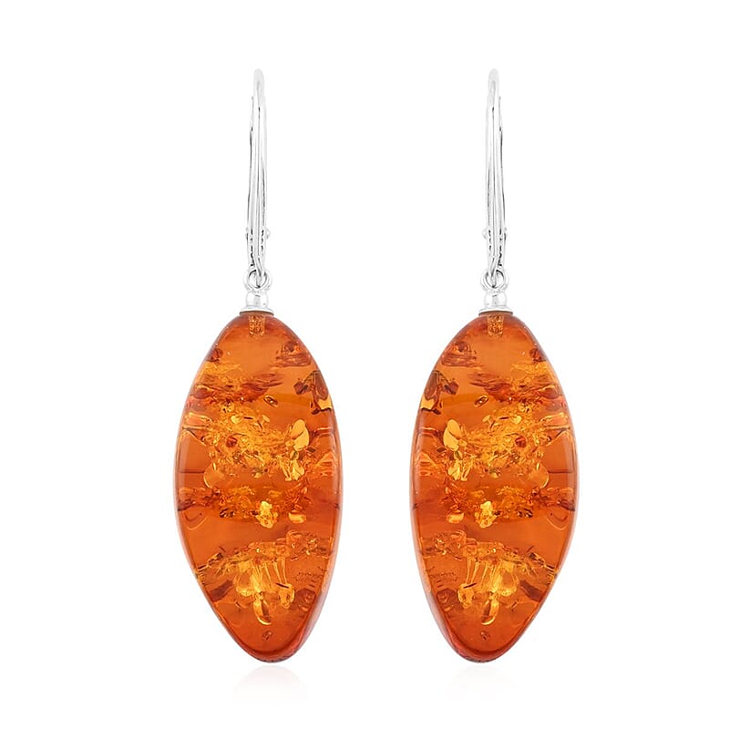 Baltic Amber Dangle Earrings