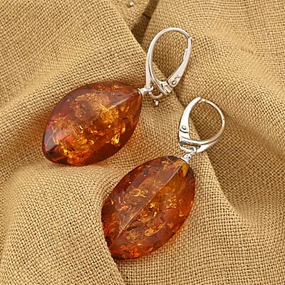 Baltic Amber Dangle Earrings