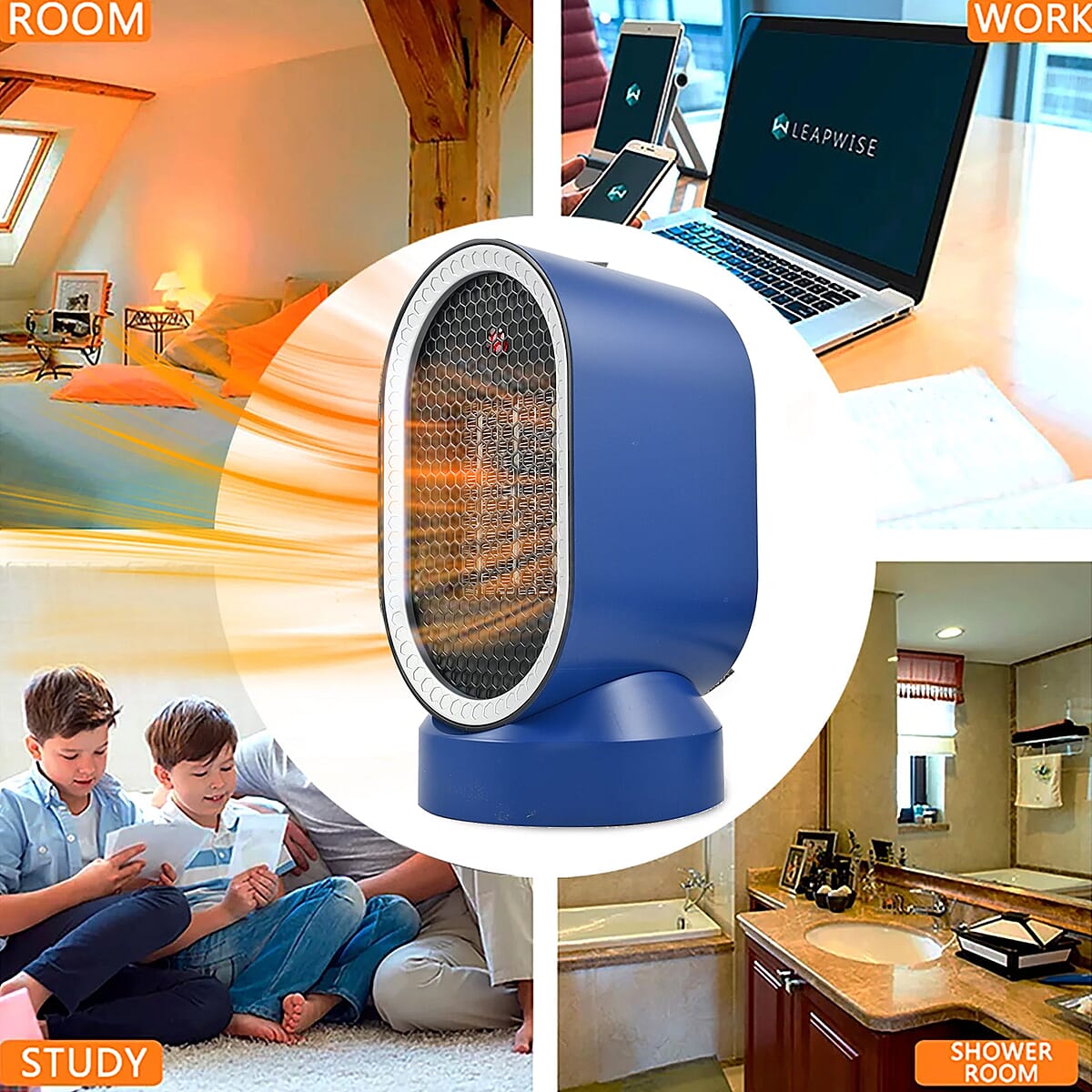 Living-Glow 600W Ceramic Tabletop Heater/Fan Combo - Black image number 3