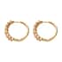 Premium Natural Imperial Topaz Hoop Earrings in Vermeil Yellow Gold Over Sterling Silver 2.50 ctw image number 3