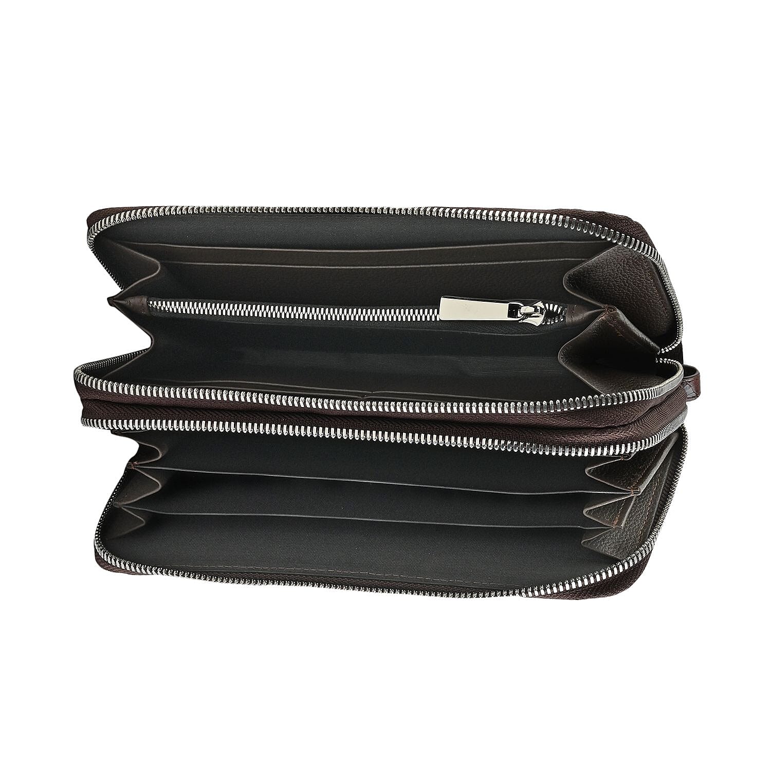 Closeout Brand River Brown Genuine Crocodile Leather Clutch Bag