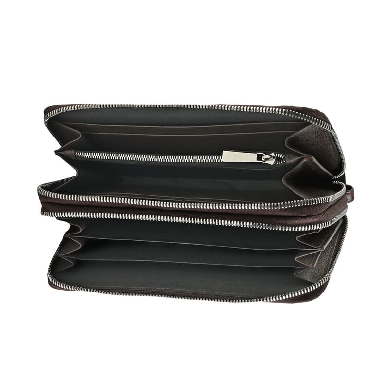 Closeout Brand River Brown Genuine Crocodile Leather Clutch Bag