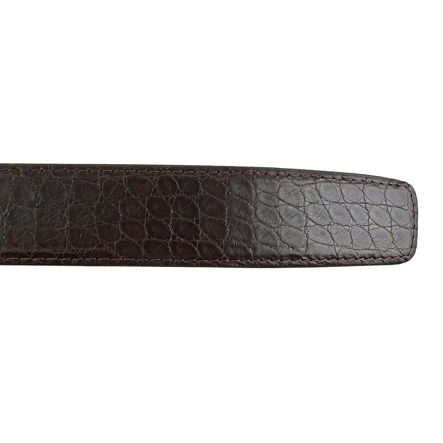 Closeout Brand River Kango Brown Genuine Crocodile Leather Belt