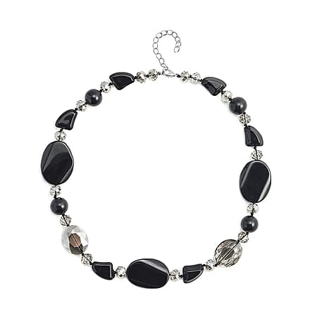 Black Dyed Agate / 21 / Pure Alloy - Product card gallery slide 1 (10176920944953)