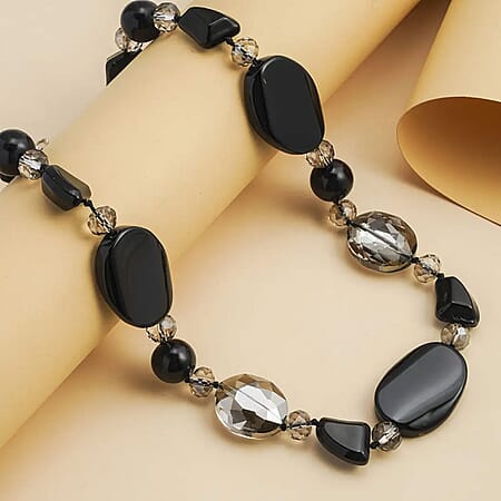 Black Dyed Agate / 21 / Pure Alloy - Product card gallery slide 2 (10176920944953)