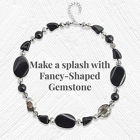 Black Dyed Agate / 21 / Pure Alloy - Product card gallery slide 4 (10176920944953)