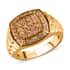 Natural Imperial Topaz Men's Ring in Vermeil Yellow Gold Over Sterling Silver (Size 12.0) 9.30 Grams 1.25 ctw image number 0