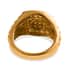Natural Imperial Topaz Men's Ring in Vermeil Yellow Gold Over Sterling Silver (Size 12.0) 9.30 Grams 1.25 ctw image number 4
