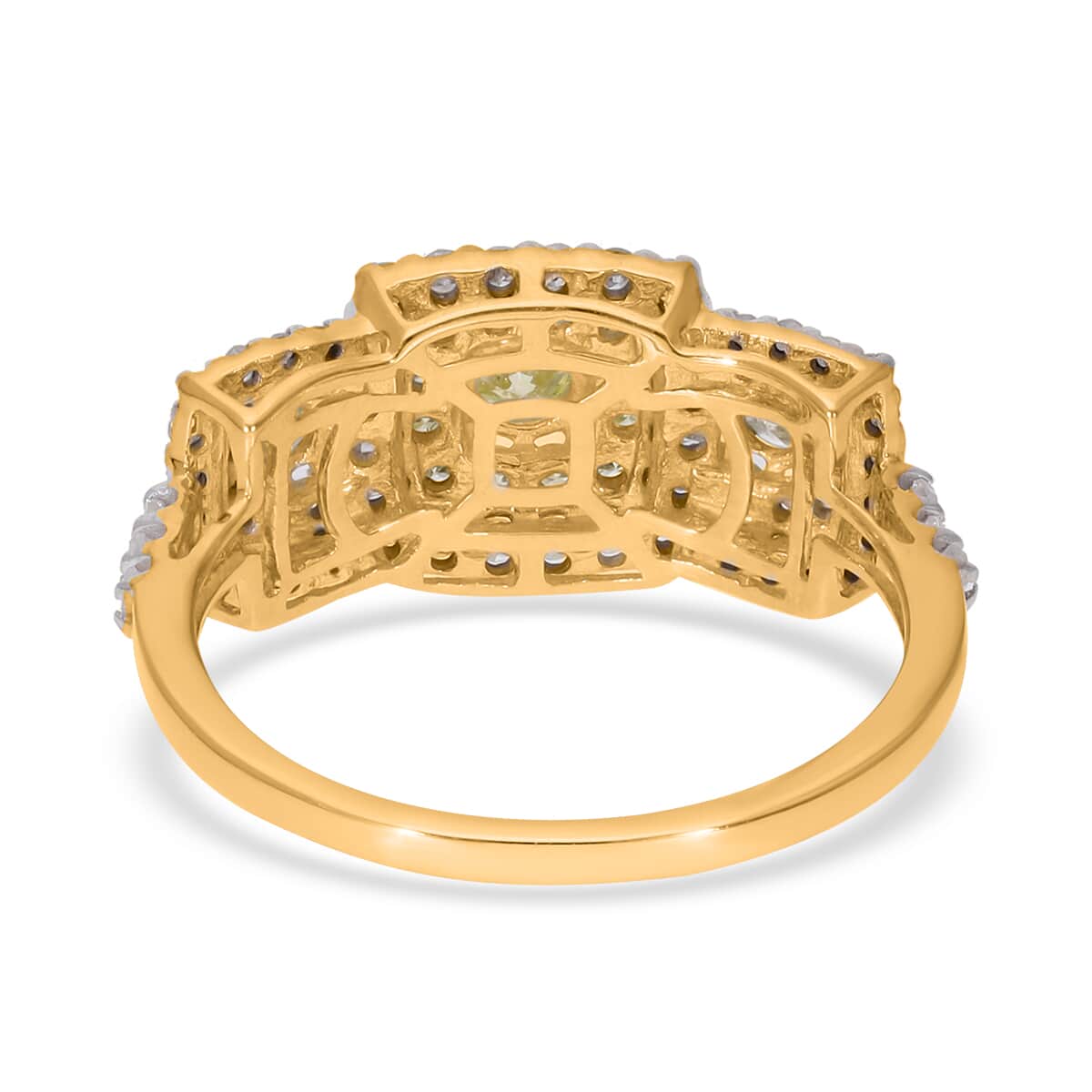 LUXORO 10K Yellow Gold I3 Natural Yellow and White Diamond Ring 3 Grams 1.00 ctw image number 4