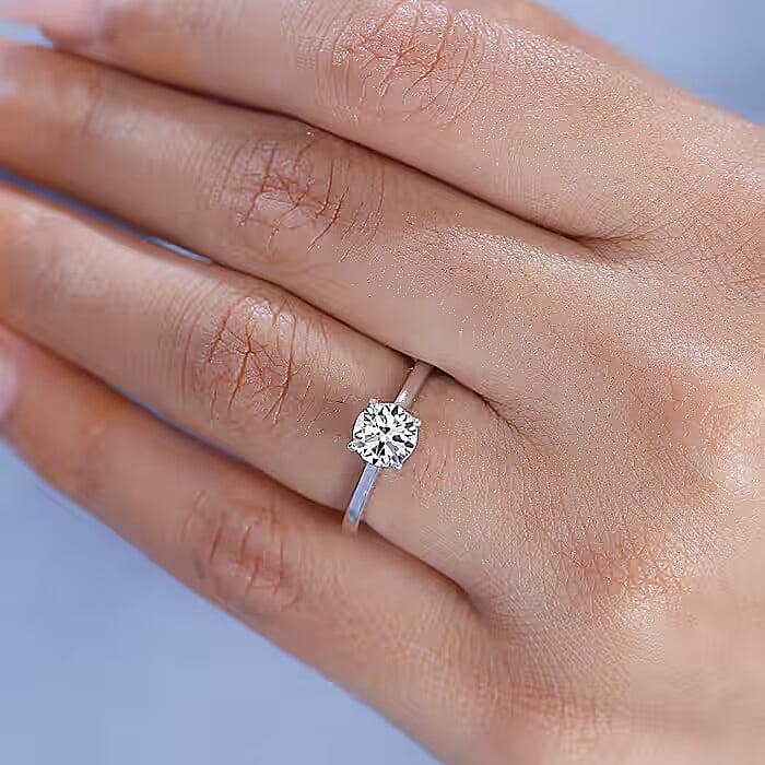 Luxuriant Lab Grown Diamond G-H SI 1.00 ctw Solitaire Ring in 14K White Gold (Size 10.0)