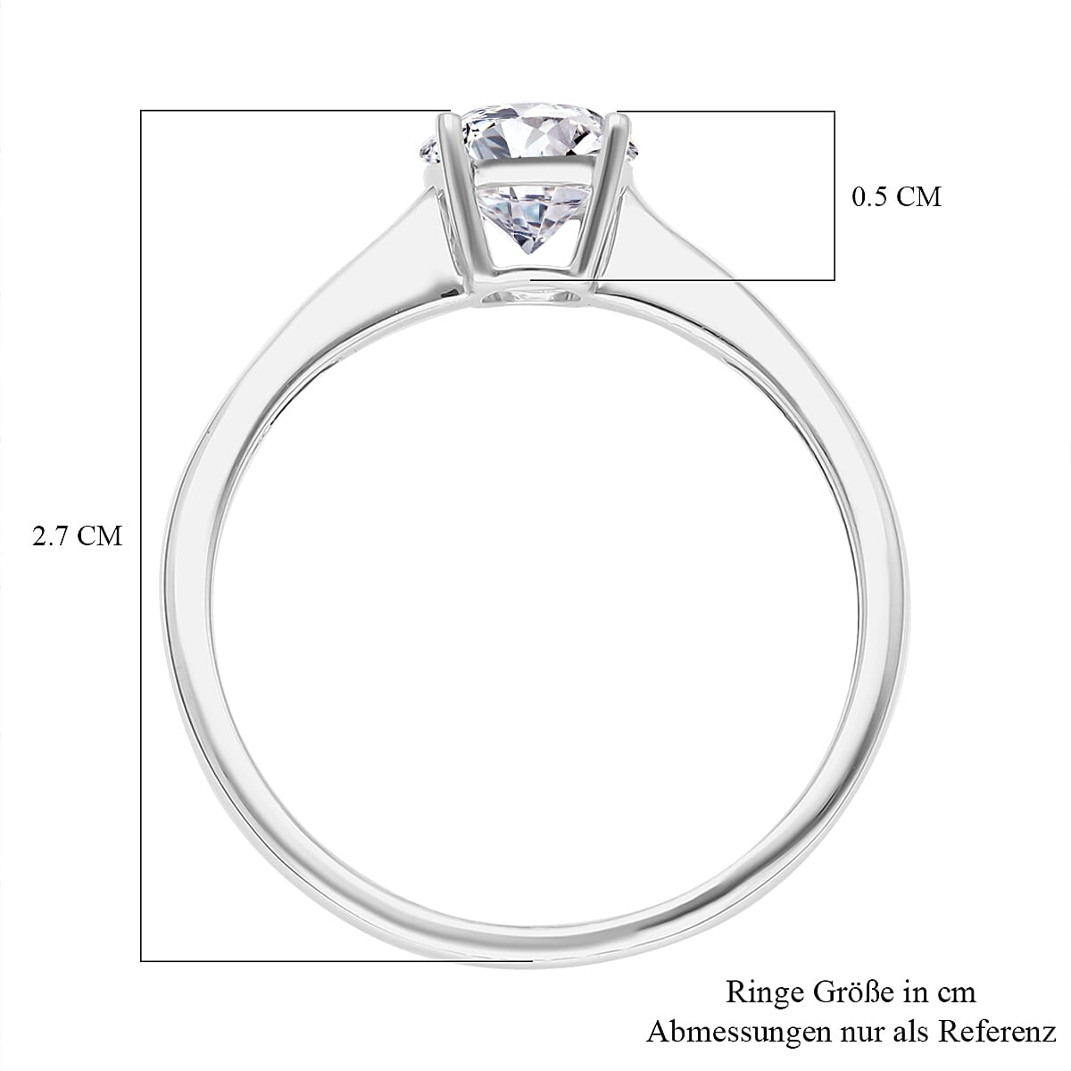 Luxuriant Lab Grown Diamond G-H SI 1.00 ctw Solitaire Ring in 14K White Gold (Size 10.0)