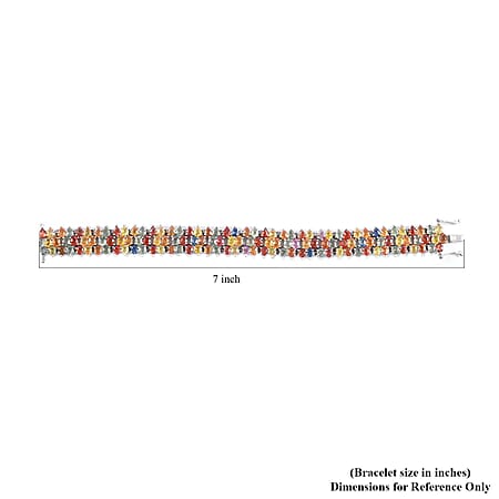 6.5 / Multi Sapphire / 925 Silver - Product card gallery slide 3 (10176921141561)