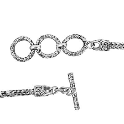 Bali Legacy Sleeping Beauty Turquoise Bracelet in Sterling Silver (7.50 In) 1.80 ctw
