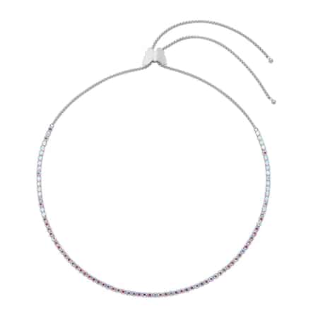 4.6 TCW Diamond Tennis Necklace White Gold, 21 Inches