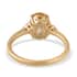 Luxoro 10K Yellow Gold Premium Imperial Topaz and G-H I3 Diamond Ring (Size 6.0) 1.75 ctw image number 4