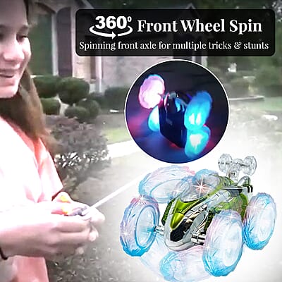 Flipo- RC Dasher Car - Green , Remote Control Car Toy , RC Cars , Remote Car