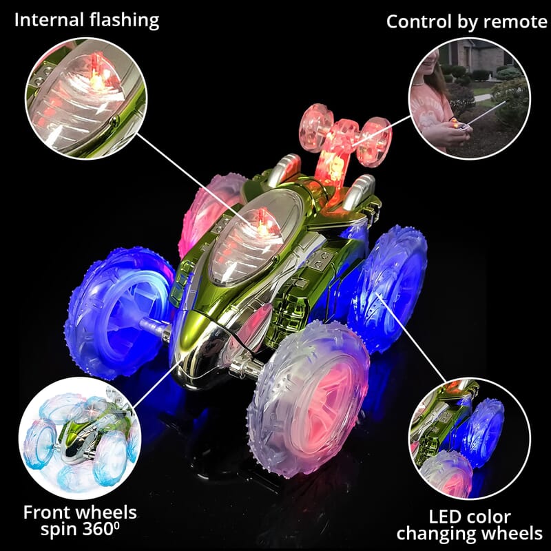 Flipo- RC Dasher Car - Green , Remote Control Car Toy , RC Cars , Remote Car