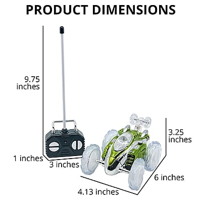 Flipo- RC Dasher Car - Green , Remote Control Car Toy , RC Cars , Remote Car