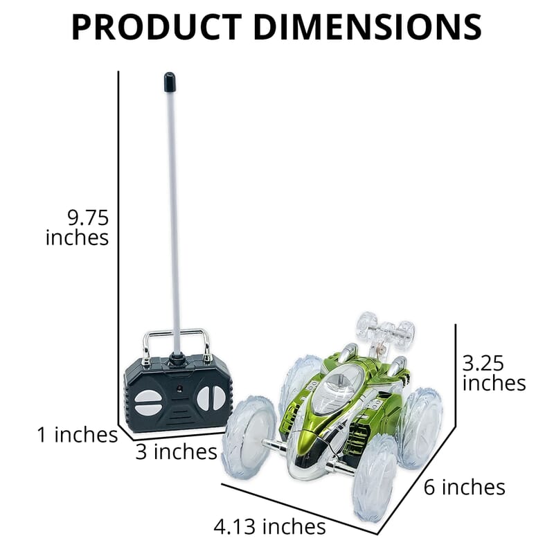 Flipo- RC Dasher Car - Green , Remote Control Car Toy , RC Cars , Remote Car