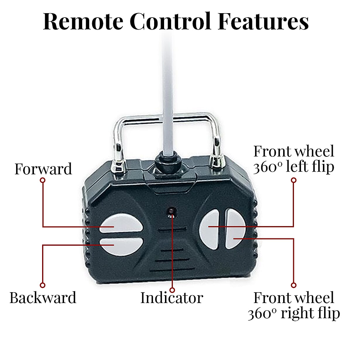 Flipo- RC Dasher Car - Red , Remote Control Car Toy , RC Cars , Remote Car image number 3