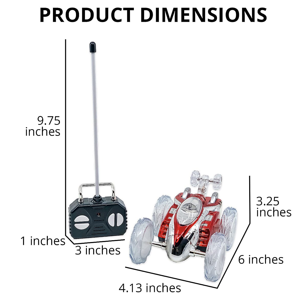 Flipo- RC Dasher Car - Red , Remote Control Car Toy , RC Cars , Remote Car image number 4