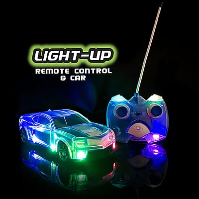 Light Speed LED Illuminated Car | Remote Control Car Toy | RC Cars | Remote Car