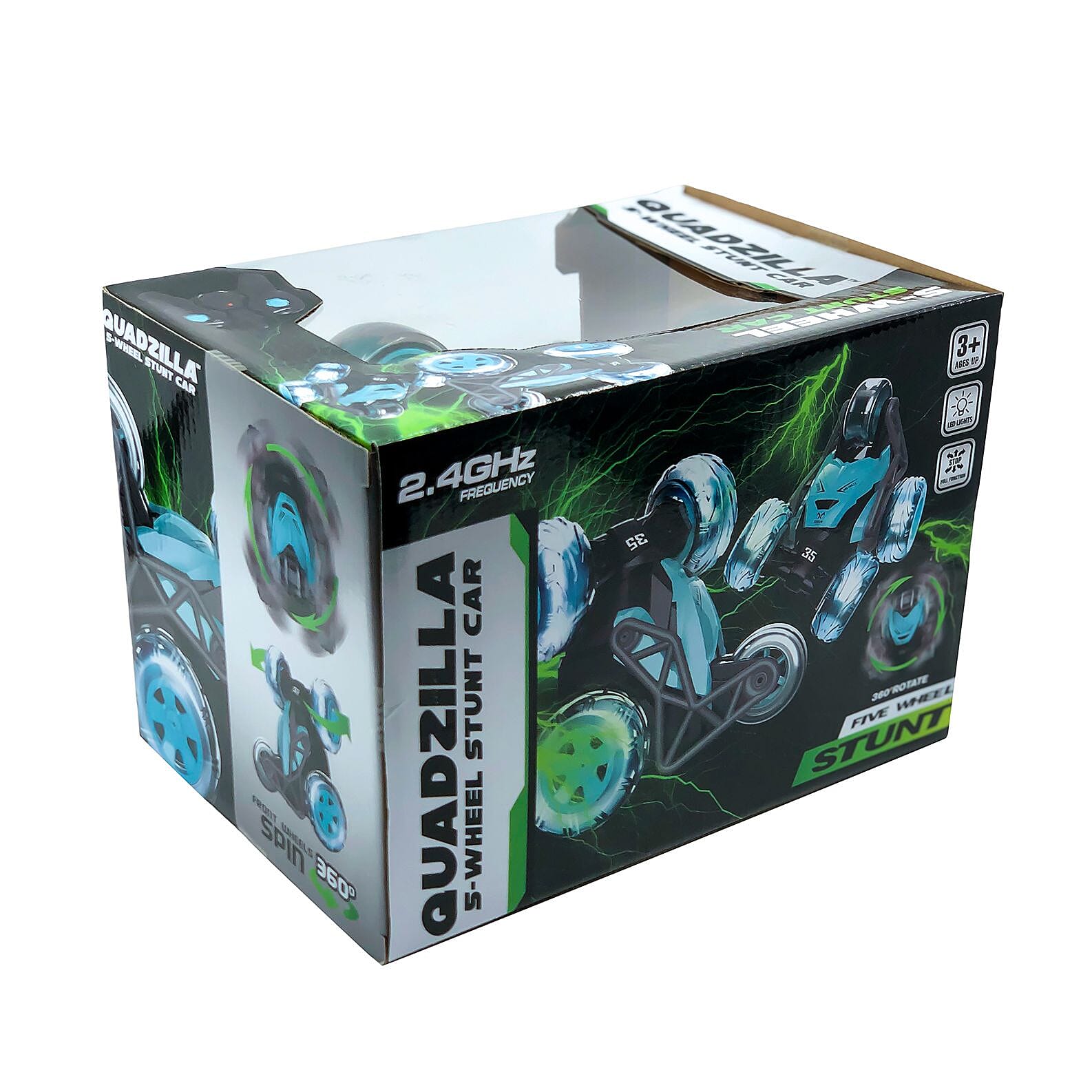 Flipo- Quadzilla , 5-Wheel RC Stunt Car Blue , Remote Control Car Toy , RC Cars , Remote Car