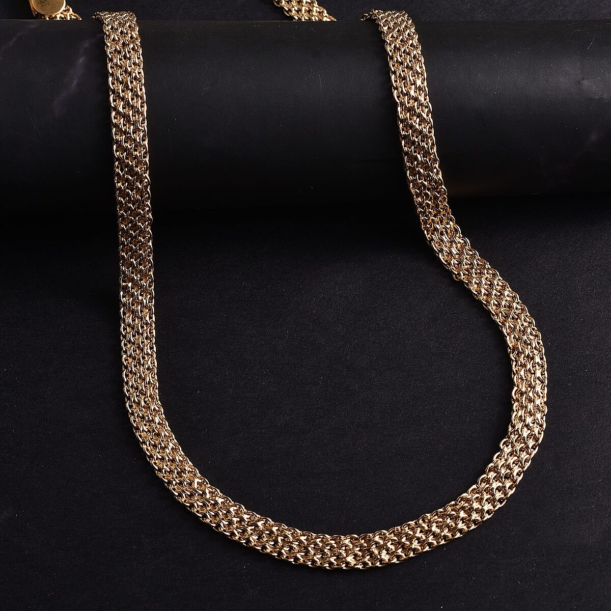 Artisan Crafted Vermeil YG Over Sterling Silver Bismark Necklace (20 Inches) (22 g) image number 1