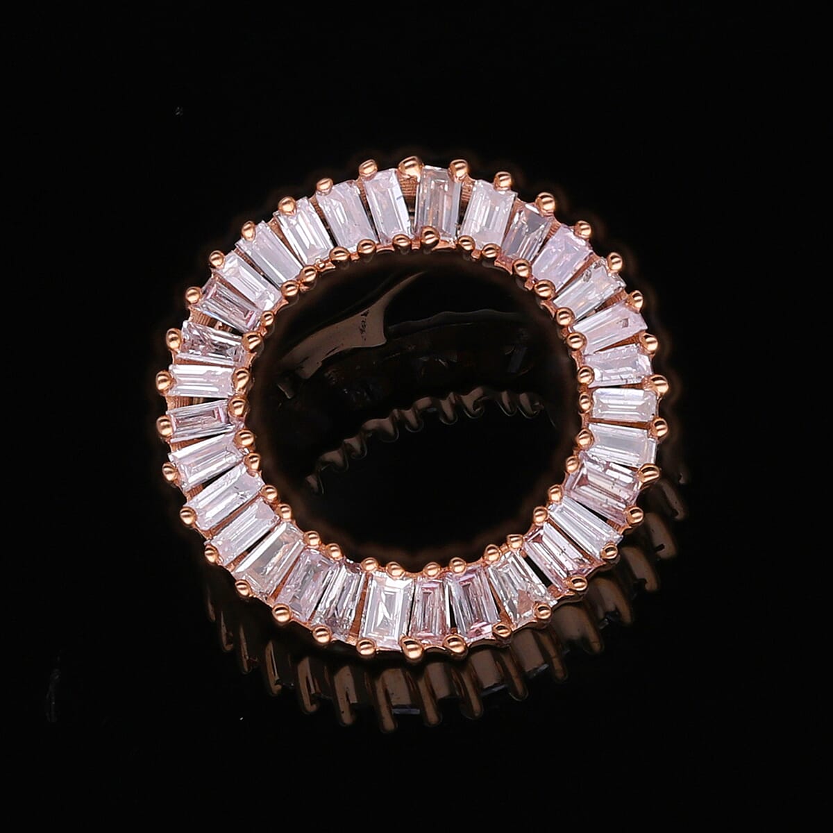 Luxoro 10K Rose Gold I3 Natural Pink Diamond Pendant 0.50 ctw image number 1