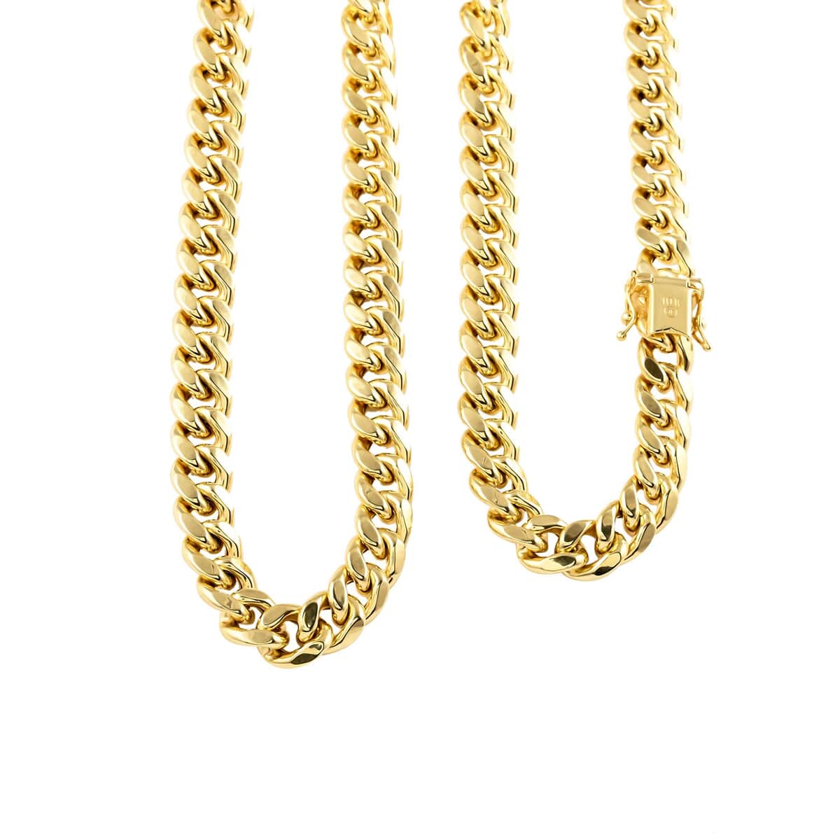 California Closeout Deal 10K Yellow Gold 11mm Miami Cuban Necklace 18 Inches 45 Grams image number 0