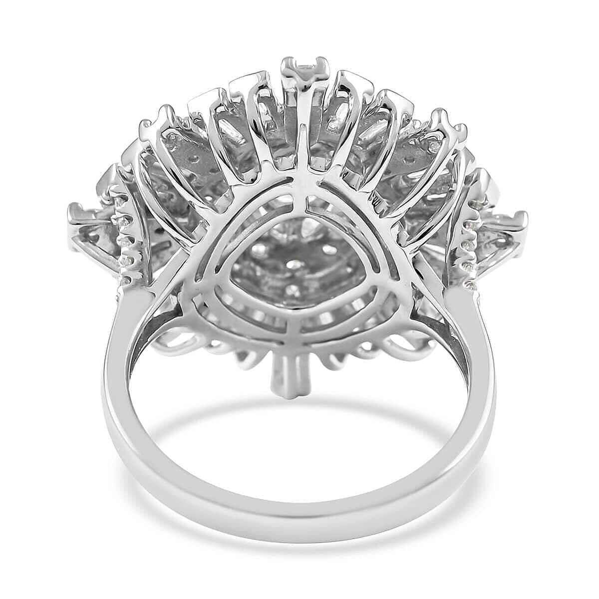 14K White Gold Diamond Ring 8 Grams 2.00 ctw