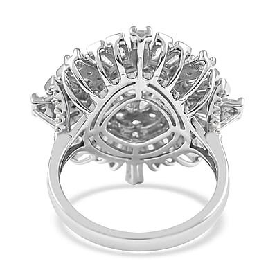 14K White Gold Diamond Ring 8 Grams 2.00 ctw