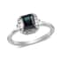 Luxoro 14K White Gold AAA Monte Belo Indicolite and G-H I2 Diamond Ring (Size 7.0) 1.35 ctw image number 0
