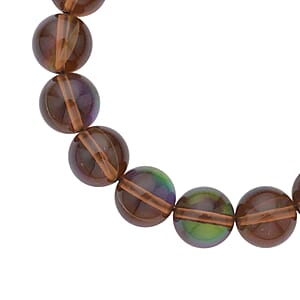 Golden Aurora Glass Beaded Stretch Bracelet