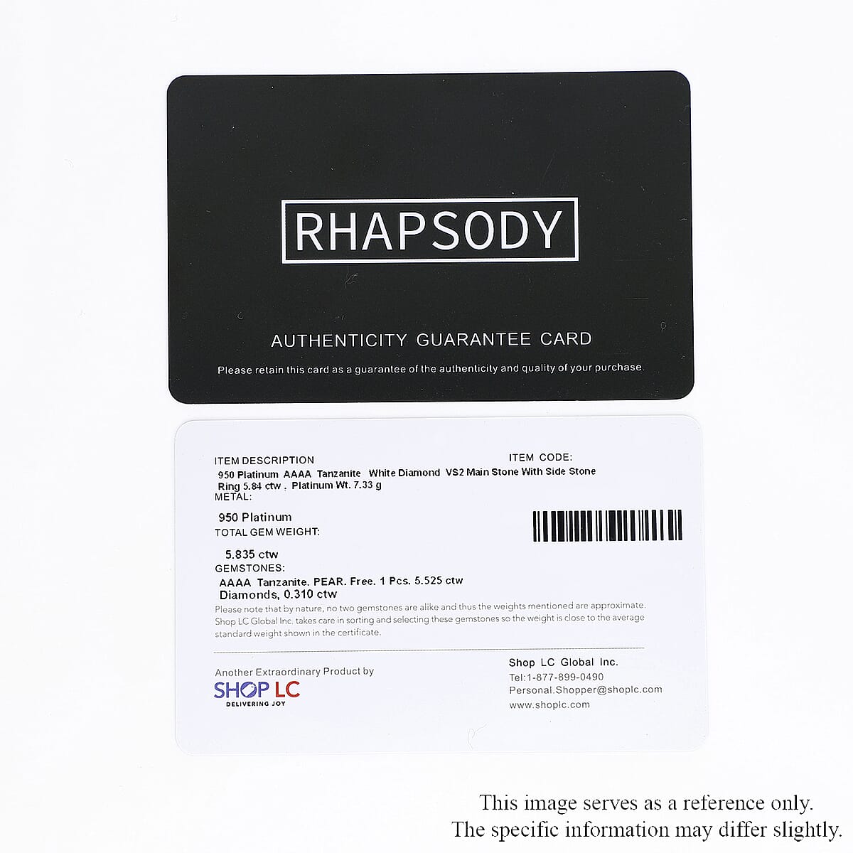 Rhapsody 950 Platinum AAAA Tanzanite and Diamond 6.10 ctw Ring , Tanzanite Ring, Diamond Accents, Platinum Ring 7.50 Grams (Size 9.0) image number 8