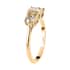 Luxoro 10K Yellow Gold Natural Yellow Diamond I3 Trilogy Ring (Size 6.0) 1.00 ctw image number 3