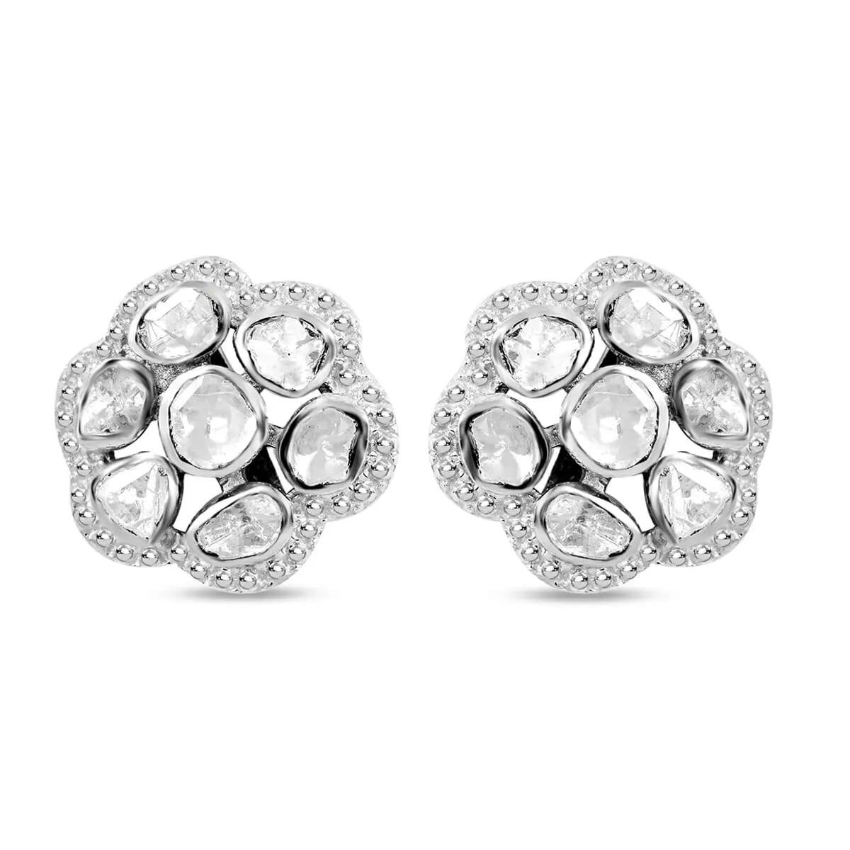 Polki hot sale diamond earrings