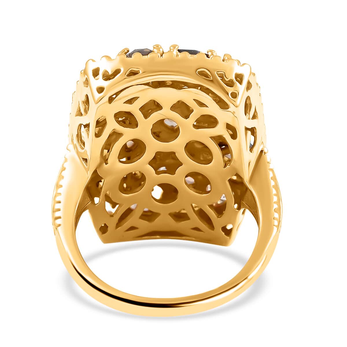 Doorbuster Natural Champagne Diamond Ring in Vermeil Rose Gold Sterling Silver 1.50 ctw image number 4