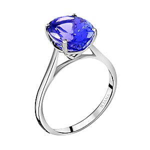 Certified Iliana AAA Tanzanite Solitaire Ring in 18K White Gold 2.75 ctw (Size 10.0)