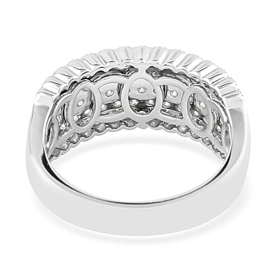 NY Closeout 14K White Gold Diamond Ring (Size 10.0) 5.50 Grams 1.50 ctw