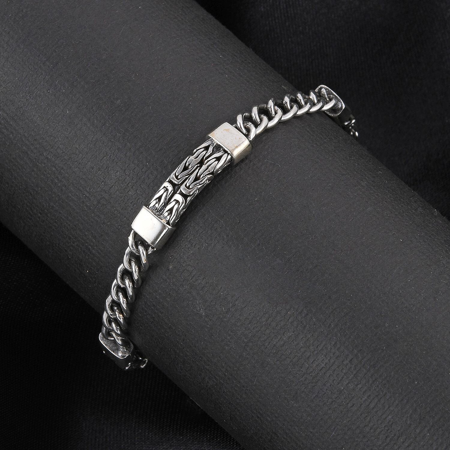 Borobudur Bracelet, Artisan Bracelet, Bali Legacy Bracelet, Sterling Silver Bracelet, Jewelry For Her, Bracelet For Women (7.50 In) (19.10 g)
