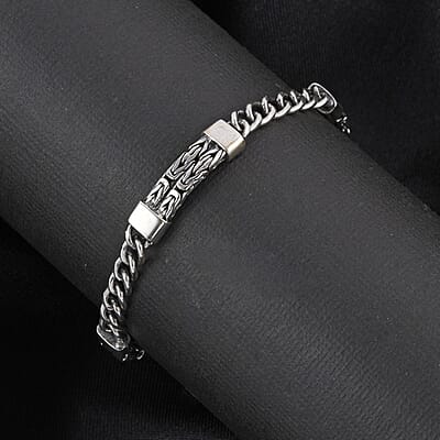 Borobudur Bracelet, Artisan Bracelet, Bali Legacy Bracelet, Sterling Silver Bracelet, Jewelry For Her, Bracelet For Women (7.50 In) (19.10 g)