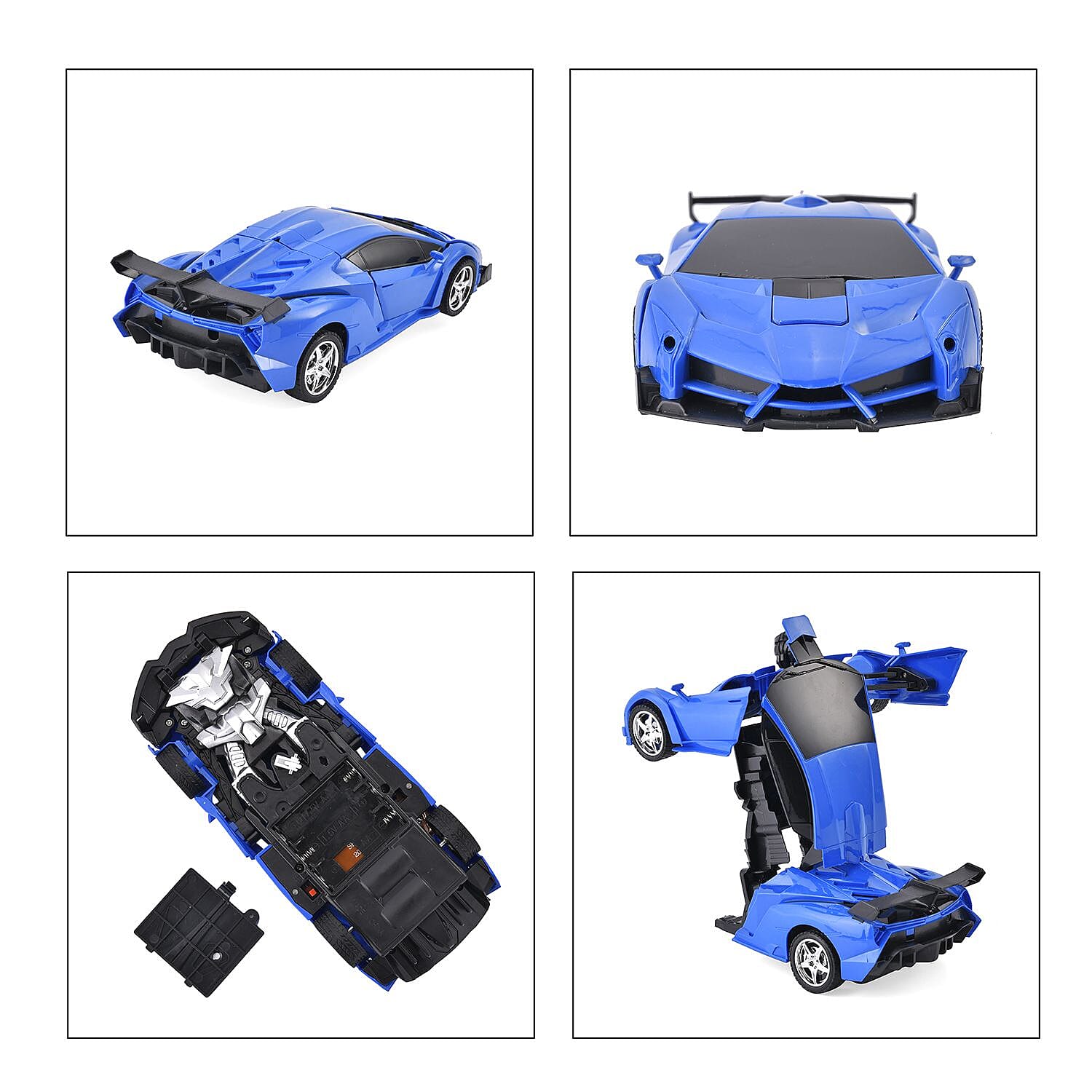 2 in 1 Blue Electric Toy Transform Robot and RC Car 360 Degree Turning Flexibly