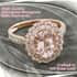 Ankur Treasure Chest Modani Marropino Morganite Ring, 14K Rose Gold Ring, Diamond Floral Halo Ring, Natural Pink And White Diamond Accent Ring, Promise Rings, Promise Rings 1.95 ctw (Size 10) image number 1
