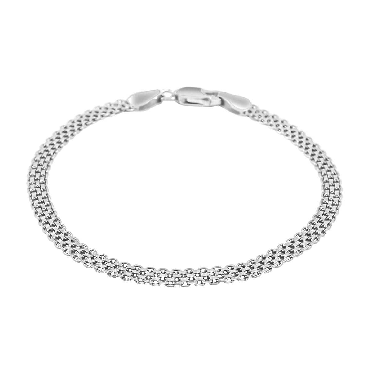 Bismark Chain Bracelet in Sterling Silver (7.50 In) 3.70 Grams image number 0