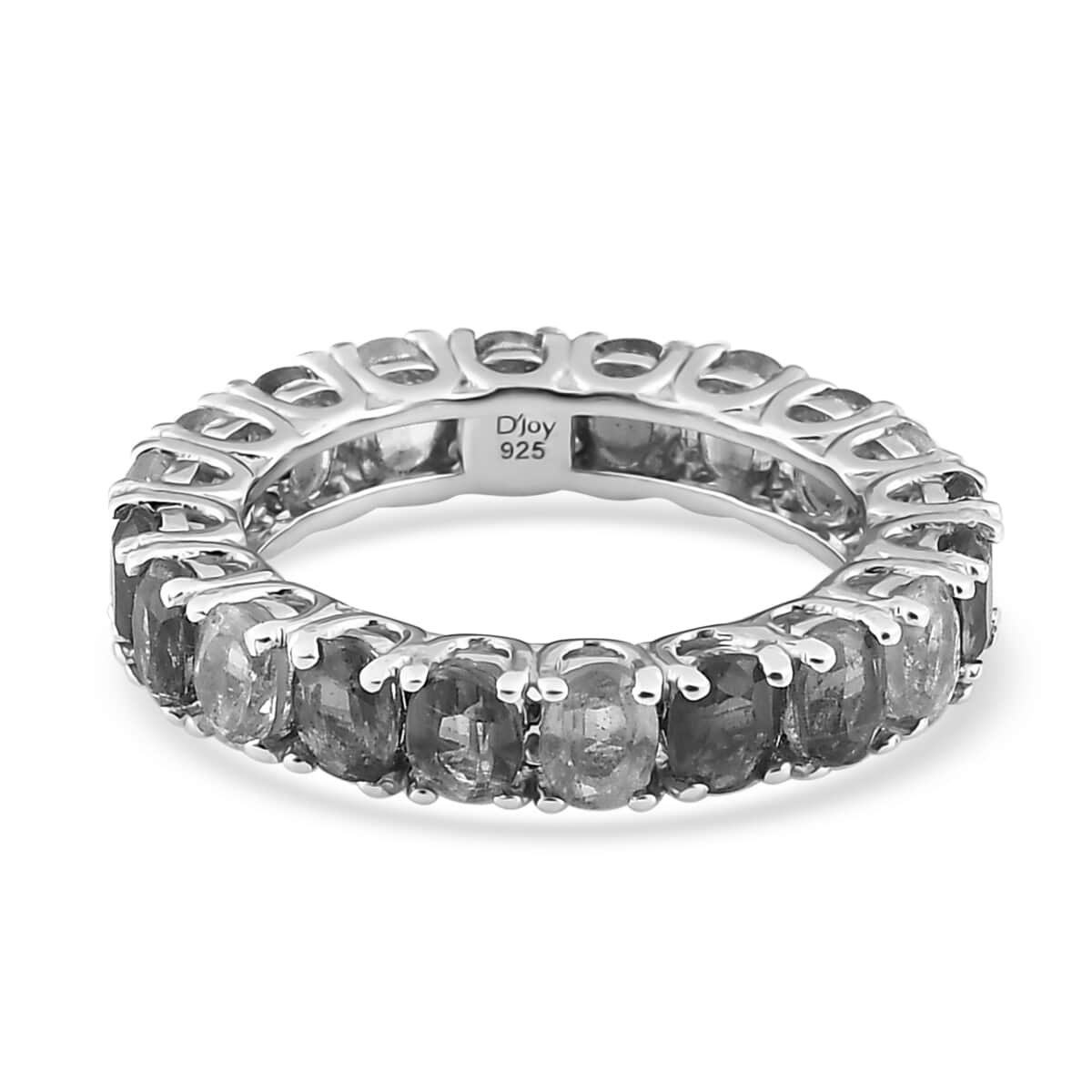 Multi Color Kyanite Eternity Band Ring in Platinum Over Sterling Silver 4.40 ctw image number 4