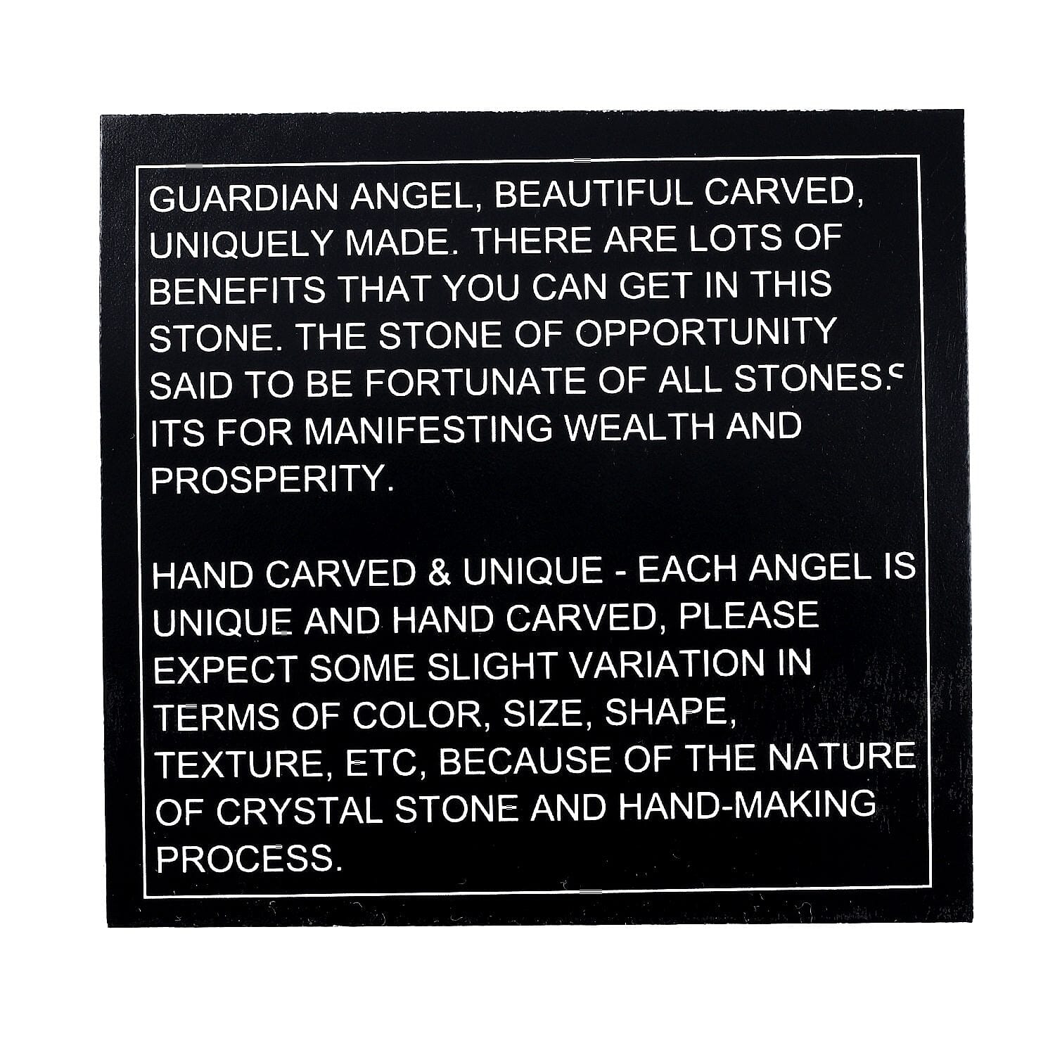 Hand Carved Labradorite Gemstone Angel - Brilliant Blue