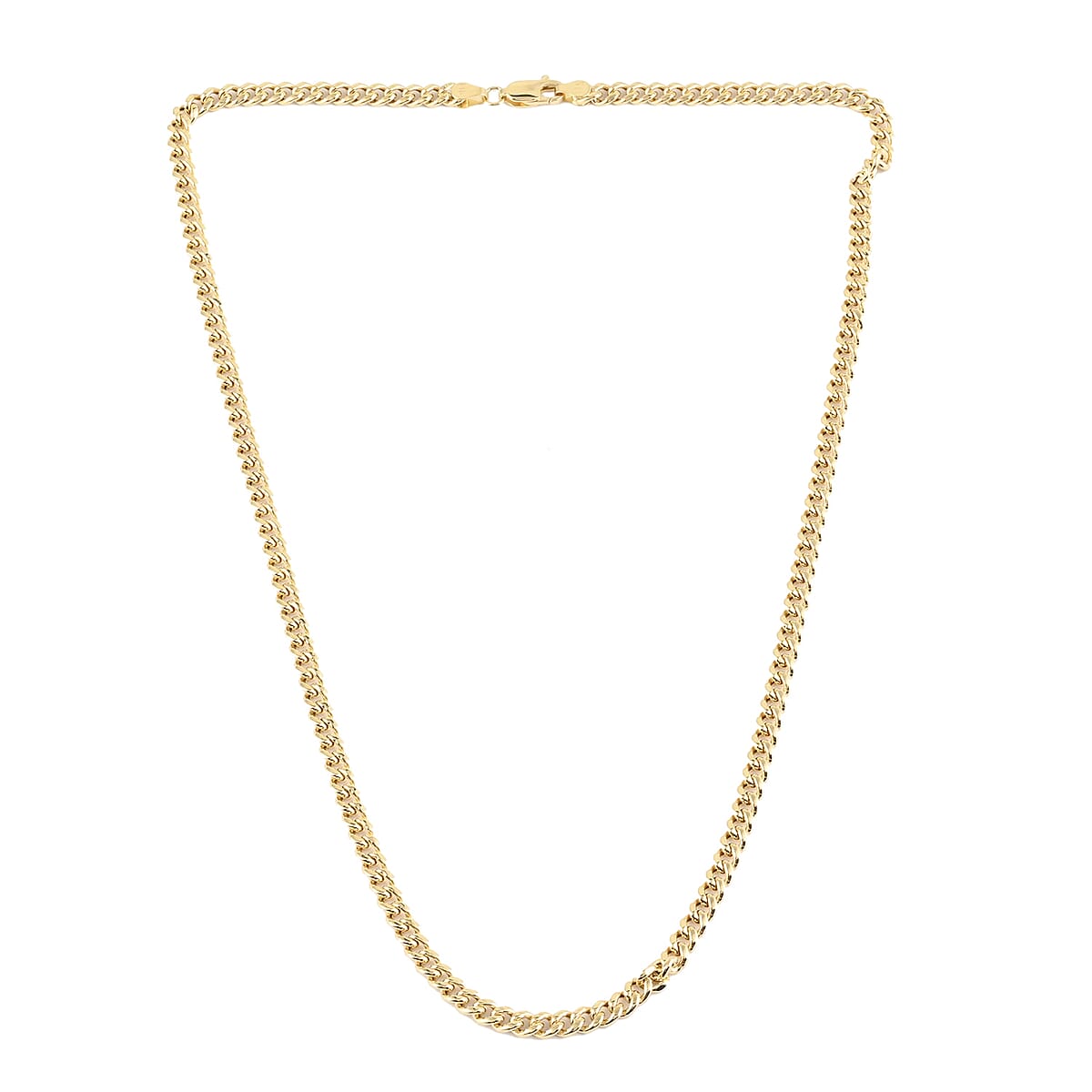 14K Yellow Gold 4mm Cuban Chain Necklace 24 Inches 6.60 Grams image number 3