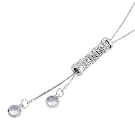 White Swarovski Crystal / Pure Alloy / Standard - Product card gallery slide 3 (10176925335865)